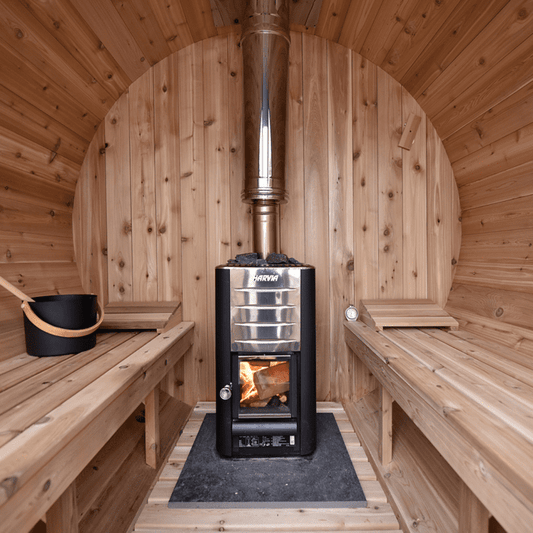 Steemd 7' x 6' Barrel Sauna