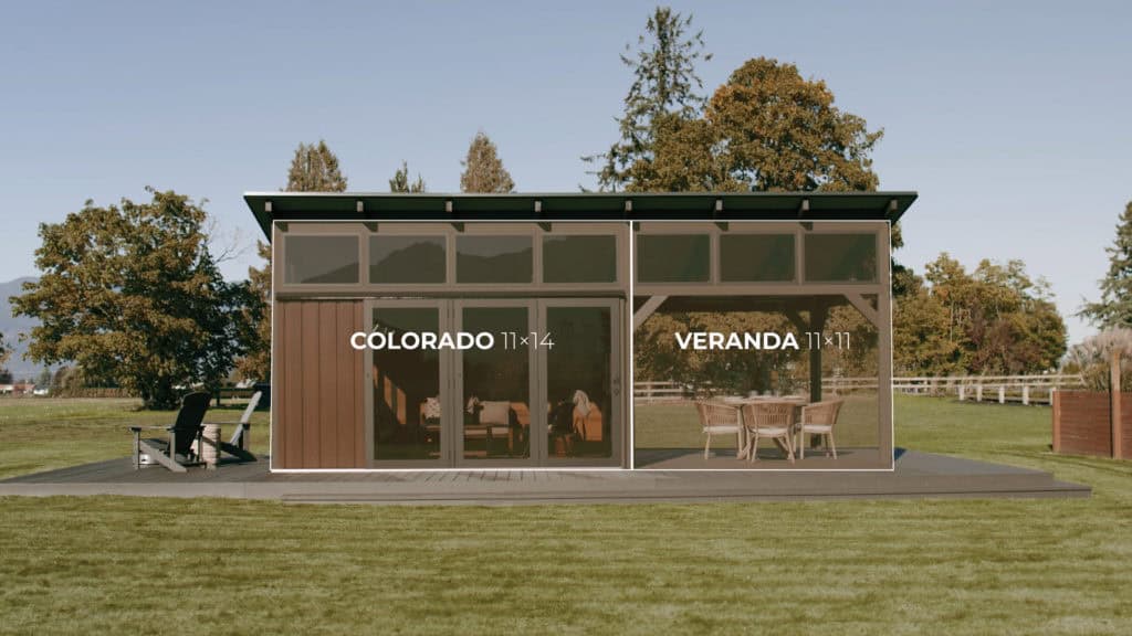Colorado - Fully Enclosed, 11x14 with Veranda