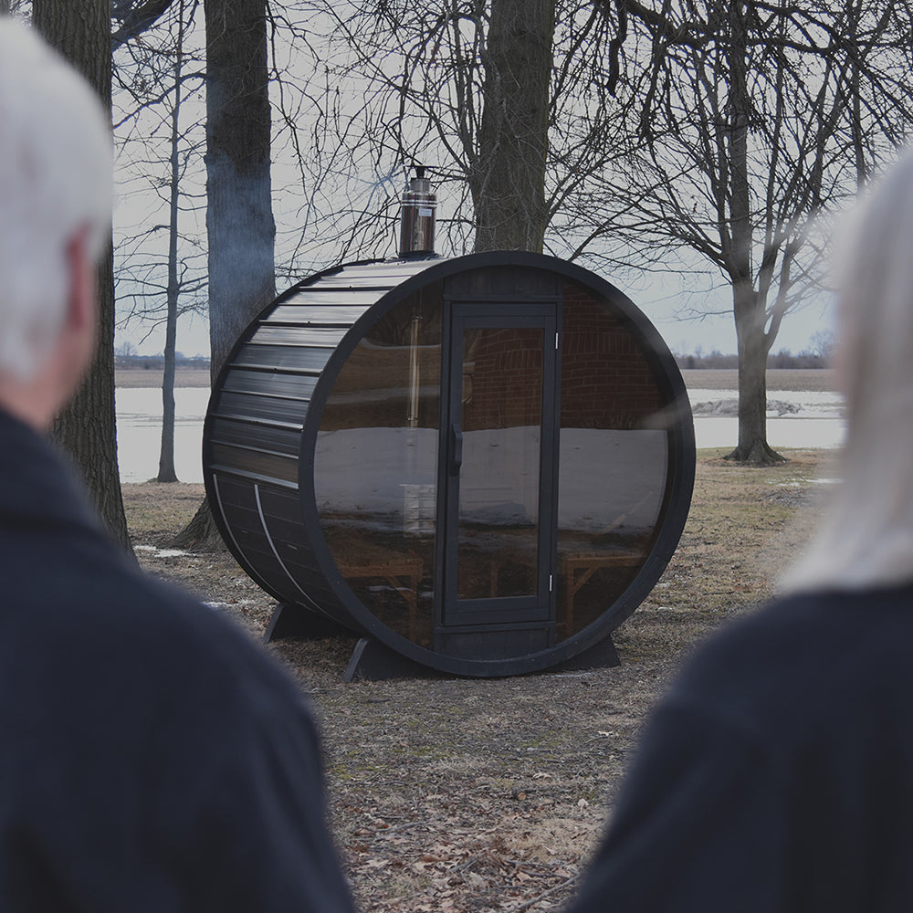 Steemd 7' x 6' Barrel Sauna