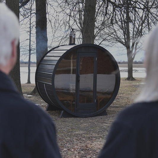Steemd 7' x 6' Barrel Sauna
